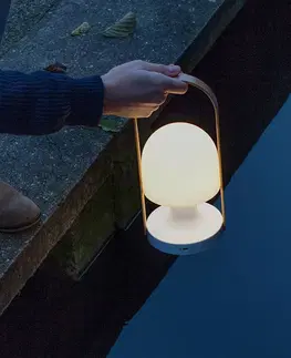 Stolové lampy Marset MARSET FollowMe stolová LED na batérie, biela-dub