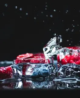 Obrazy jedlá a nápoje Obraz ovocné ľadové kocky