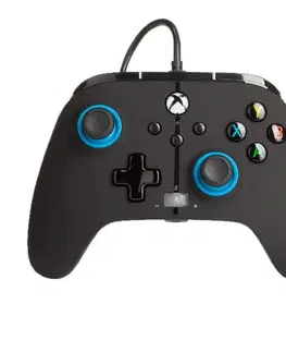 Gamepady Káblový ovládač PowerA Enhanced pre Xbox Series, Hint of Colour Blue 1518817-01