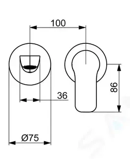 Kúpeľňové batérie HANSA - Basic Umývadlová batéria pod omietku, 2-otvorová inštalácia, chróm 55602103