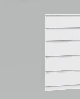 Komody a skrinky Zásuvková komoda WALMA M5, biela