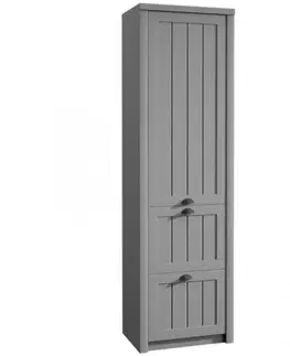 Šatníkové skrine Skriňa Prowansja S1D2S grey
