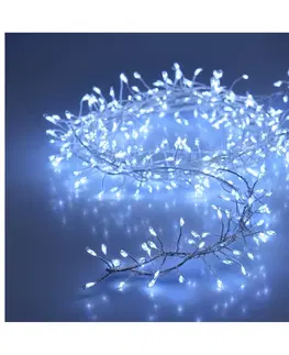 Vianočné dekorácie Svetelný vianočný drôt Martiel studená biela, 100 LED, 50 cm