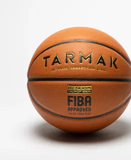 basketbal Basketbalová lopta FIBA veľkosť 7 - BT900 Grip oranžová