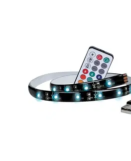 LED osvetlenie LED RGB pásek pro TV, 2x 50cm, USB, vypínač, dálkový ovladač WM504 