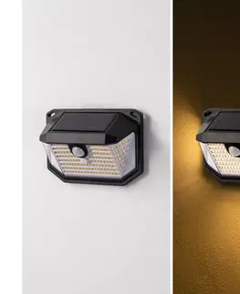 Svietidlá Brilagi Brilagi - LED Solárne nástenné svietidlo so senzorom WALLIE LED/4W/3,7V IP65 