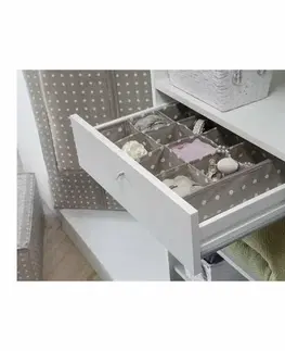 Úložné boxy Compactor Organizér do zásuvky Rivoli hnedá, 40 x 40 x 9 cm