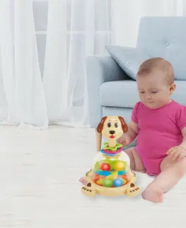 Hračky Rappa Hračka s guľôčkami Pes, 26 cm