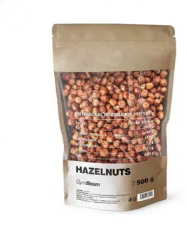 Orechy a semienka GymBeam Hazelnuts 500 g bez príchute