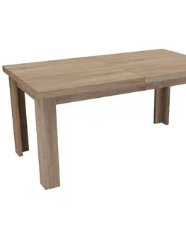 Jedálenské stoly Rozkladací stôl  veľký 160/200x90cm hľuzový dub