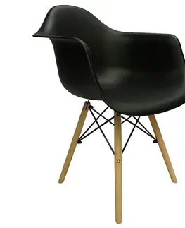 Plastové stoličky Stolička Lizbona čierna