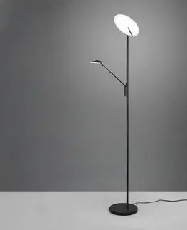 Stojacie lampy Trio Lighting LED lampa Brantford lampa na čítanie čierna matná
