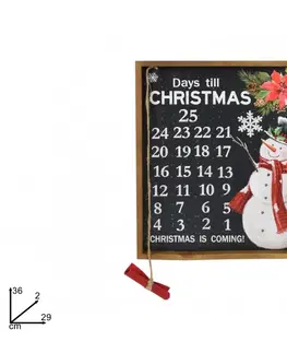 Vianočné dekorácie MAKRO - Kalendár adventný rôzne druhy