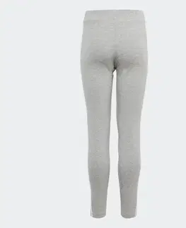 nohavice Dievčenské legíny bavlnené sivé