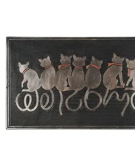 Koberce a koberčeky BO-MA Trading Vonkajšia rohožka Sediace mačky, 45 x 75 cm