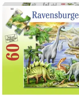 Hračky puzzle RAVENSBURGER - Prehistorický život 60 dielikov
