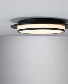 Stropné svietidlá Paulmann Paulmann Egron LED svetlo 3-step-dim, čierna