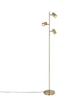 Stojace lampy Moderná stojaca lampa bronzová 3-svetlá - Jeana