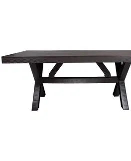 Záhradné stoly Stôl Rustic 90x180 hnedá