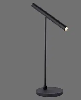 Stolové lampy PURE PURE Tutua stolová LED lampa, stmievač, čierna