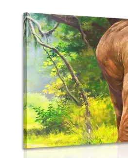 Obrazy zvierat Obraz slonia rodinka