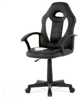 Pracovné stoličky Detská kancelárska stolička KA-Z107 Autronic Biela