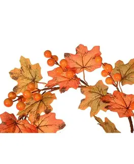Kvety Jesenné venček s javorovými listami a bobuľami, pr. 22 cm