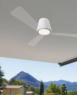 Ventilátory LEDS-C4 Nadčasový stropný ventilátor Garbí s LED svetlom