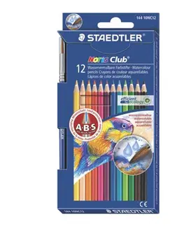 Hračky STAEDTLER - Akvarelové ceruzky, so štetcom, STEADTLER "Noris Club", 12 rôznych farieb