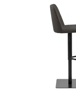 Barové stoličky Dkton Dizajnová barová stolička Alasdair, antracitová