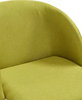 Jedálenské sety Jedálenský set 2 + 1 textil / hnedá MDF Dekorhome Žltá