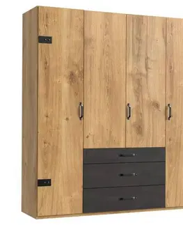 Šatníkové skrine s otočnými dverami Šatníková skriňa Detroit Šírka 200cm
