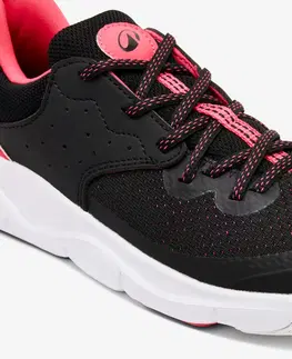tenis Detská obuv Playful Fast so šnúrkami čierno-ružová