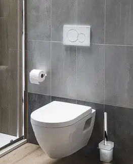 Záchody AQUALINE - NERA závesná WC misa, 35,5x50cm, biela NS952