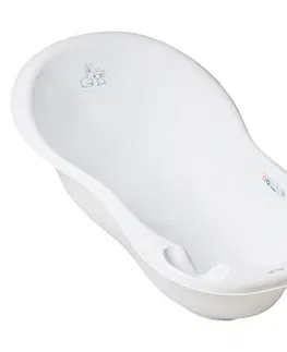 Kúpanie a hygiena Tega Detská vanička s výpusťou Lux Bunny biela, 102 cm