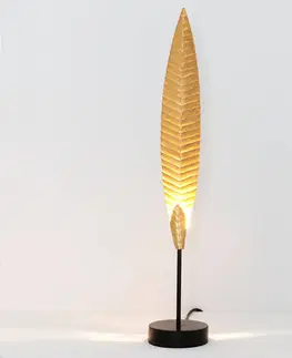 Stolové lampy Holländer Stolová lampa Penna zlatá výška 51 cm