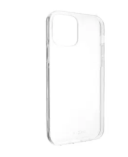 Puzdrá na mobilné telefóny Ultratenký gélový zadný kryt FIXED TPU Skin pre Apple iPhone 12 mini, 0,6 mm, transparentná FIXTCS-557