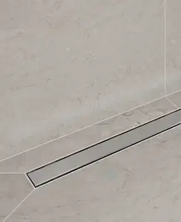 Sprchovacie kúty HANSGROHE - RainDrain Allround Sprchový žľab 90 cm, s roštom, kefovaná nerezová oceľ 56188800