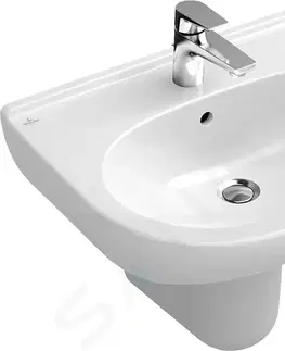 Kúpeľňa VILLEROY & BOCH - O.novo Umývadlo 550x450 mm, s prepadom, otvor pre batériu, alpská biela 51605501