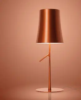 Lampy na nočný stolík Foscarini Foscarini Birdie LED piccola stolová lampa medená