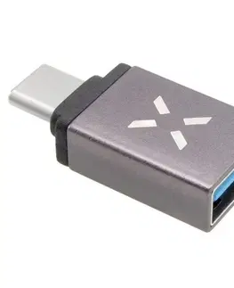 Dáta príslušenstvo FIXED Link Redukcia z hliníka USB-A na USB-C, sivý FIXA-UC-GR