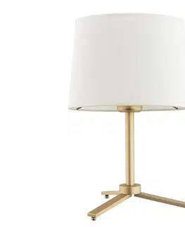 Lampy Argon Argon 8318 - Stolná lampa CAVALINO 1xE27/15W/230V 39 cm krémová/zlatá 
