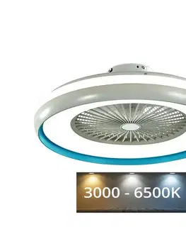 Ventilátory  LED Stropné svietidlo s látorom LED/45W/230V 3000/4000/6500K modrá 