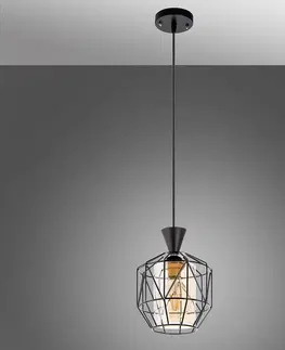 Moderné lampy do obývačky Luster Drut W-5291/1 Amber LW1