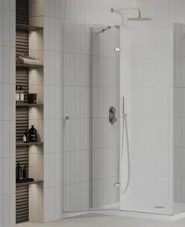 Vane MEXEN/S - Roma sprchovací kút 70x80, kyvný, číre sklo, chróm + vanička 854-070-080-01-00-4010
