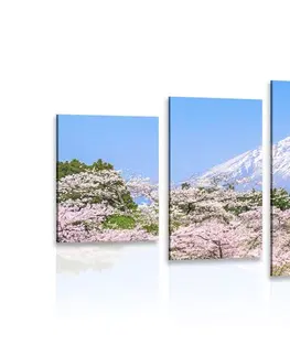 Obrazy prírody a krajiny 5-dielny obraz sopka Fuji