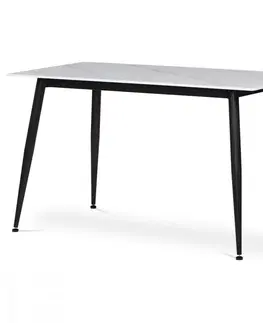 Jedálenské stoly Jedálenský stôl HT-403M Autronic Biela