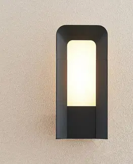 Vonkajšie nástenné svietidlá Lucande Lucande Secunda vonkajšie nástenné LED svietidlo