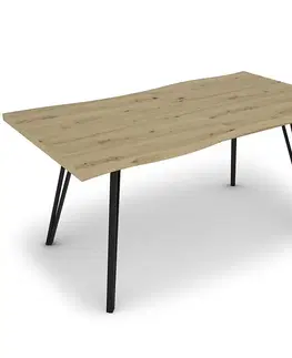 Stoly v podkrovnom štýle Stôl Log TB 90x160-200 artisan/čierny