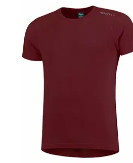 Pánská trička Funkčný tričko Rogelli PROMOTION, vínovej 800.228 XL
